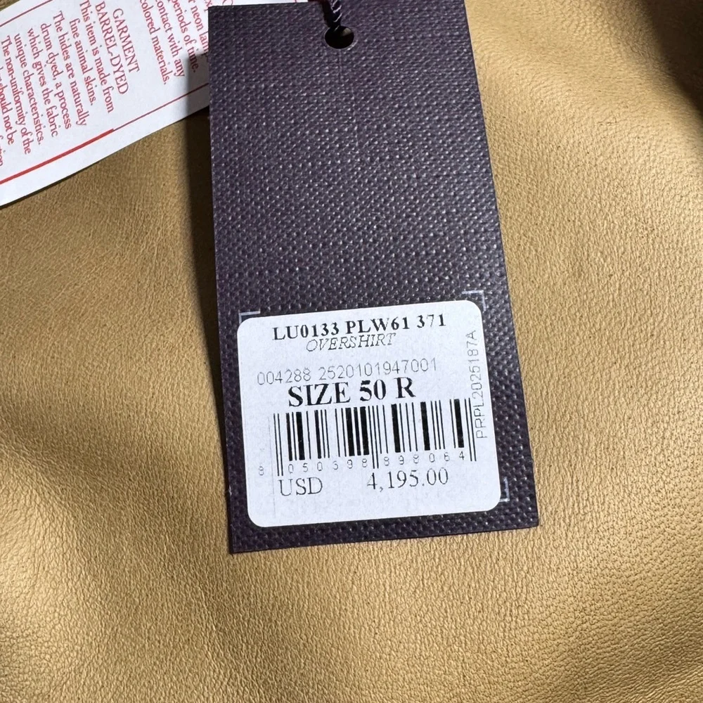 Isaia Suede LeatherJacket in Warm Tan - Picture 10 of 10